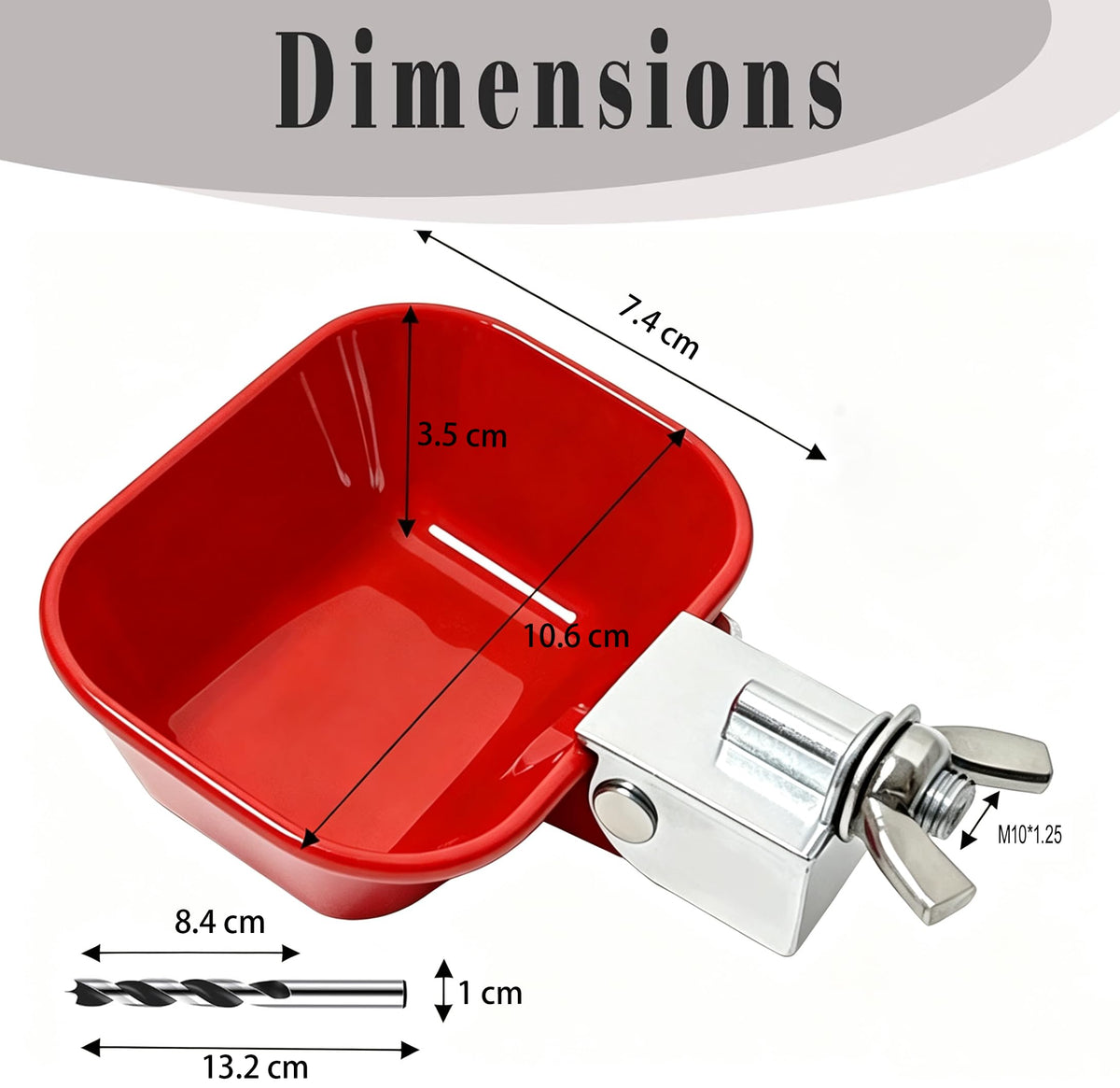 Aluminum Alloy Chicken Waterer Feeder M75503