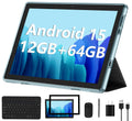 Android 15 Tablet 10 Inch 12GB RAM 64GB ROM 2 in 1 Blue Set Y669