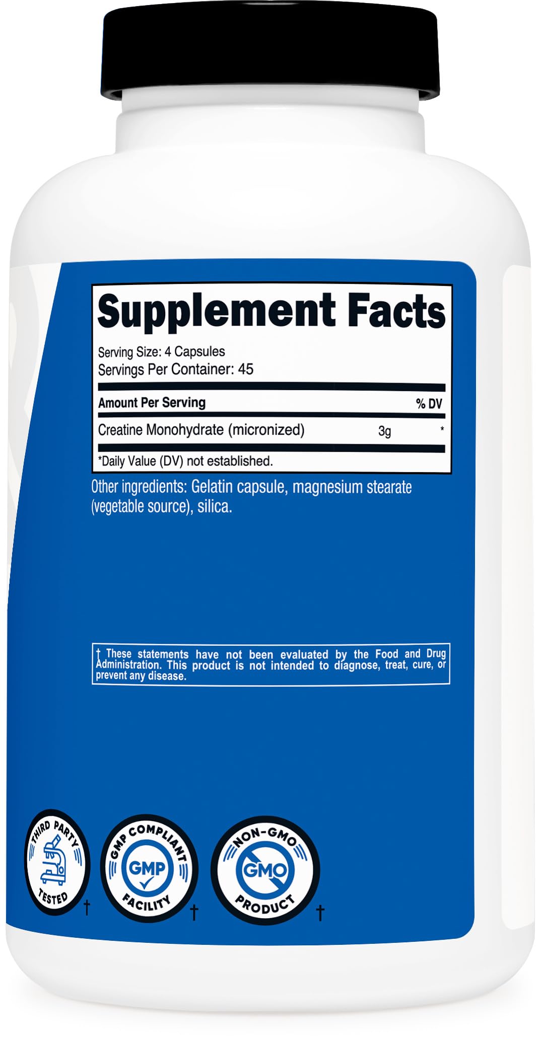 Creatine Monohydrate 3,000mg 180 Capsules B226