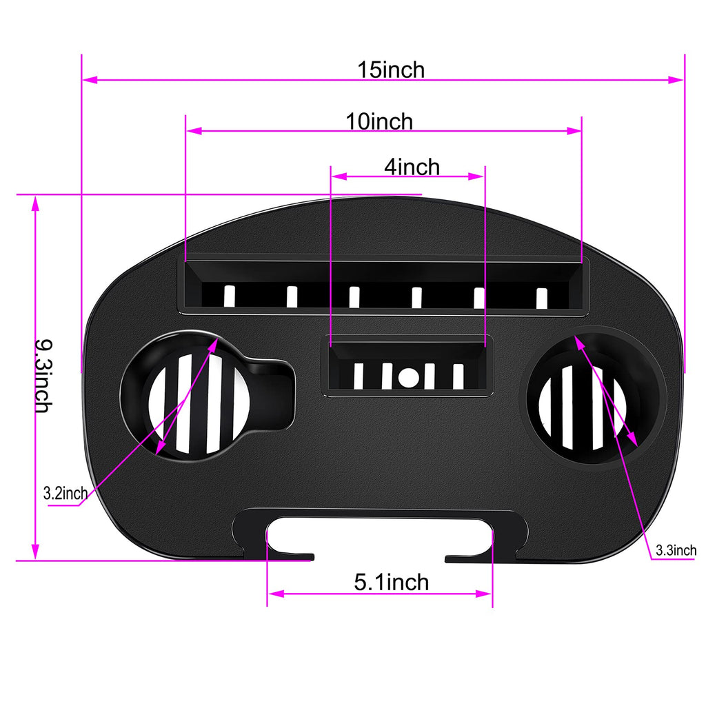 Zero Gravity Chair Tray 2 Pack Black A204213