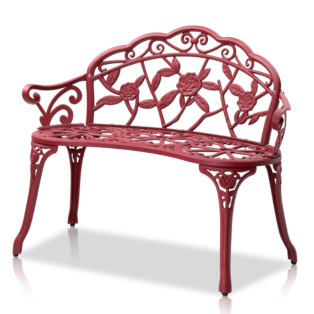 38.5" Cast Iron Aluminum Patio Bench T134