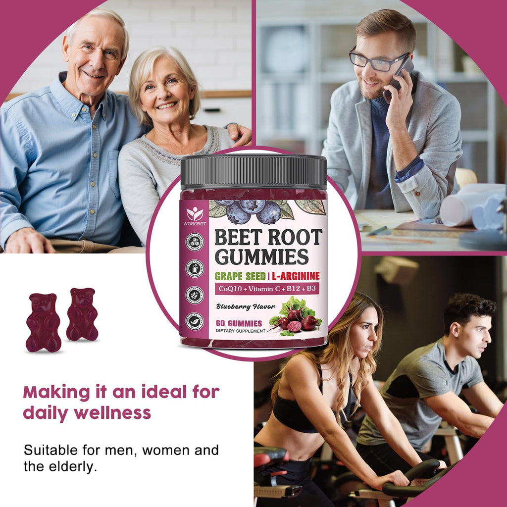 Sugar Free Beet Root Gummies 60 Ct I361739
