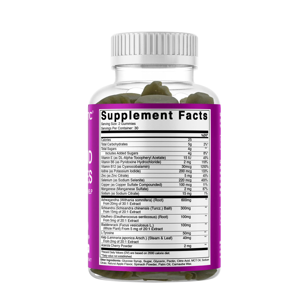 Thyroid Gummies with Iodine & Kelp, 60 Gummies Z63335
