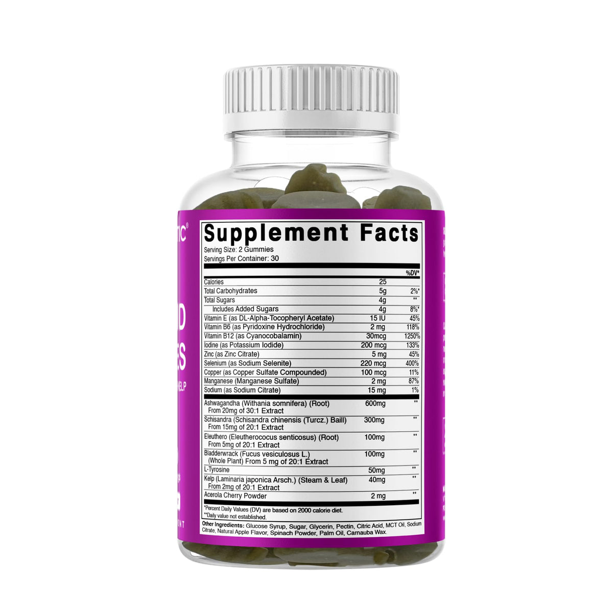 Thyroid Gummies with Iodine & Kelp, 60 Gummies Z63335