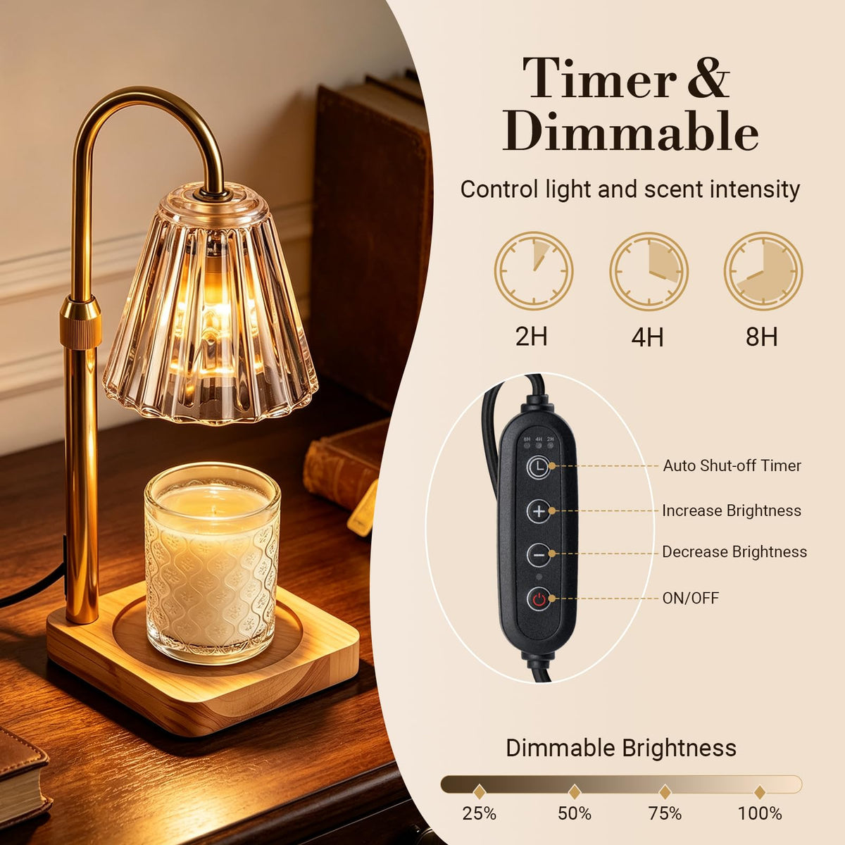 Candle Warmer Lamp with Timer V15466