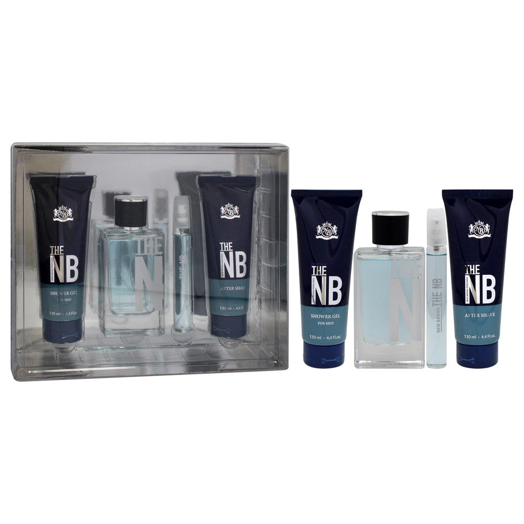 4 Pieces Eau de Toilette Spray Shower Gel After Shave Balm Gift Set Q41671