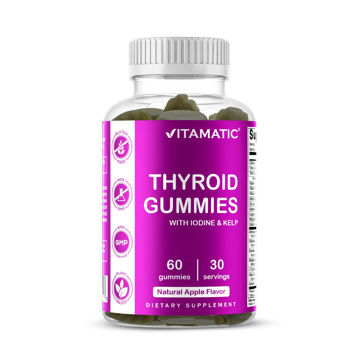 Thyroid Gummies with Iodine & Kelp, 60 Gummies Z63335