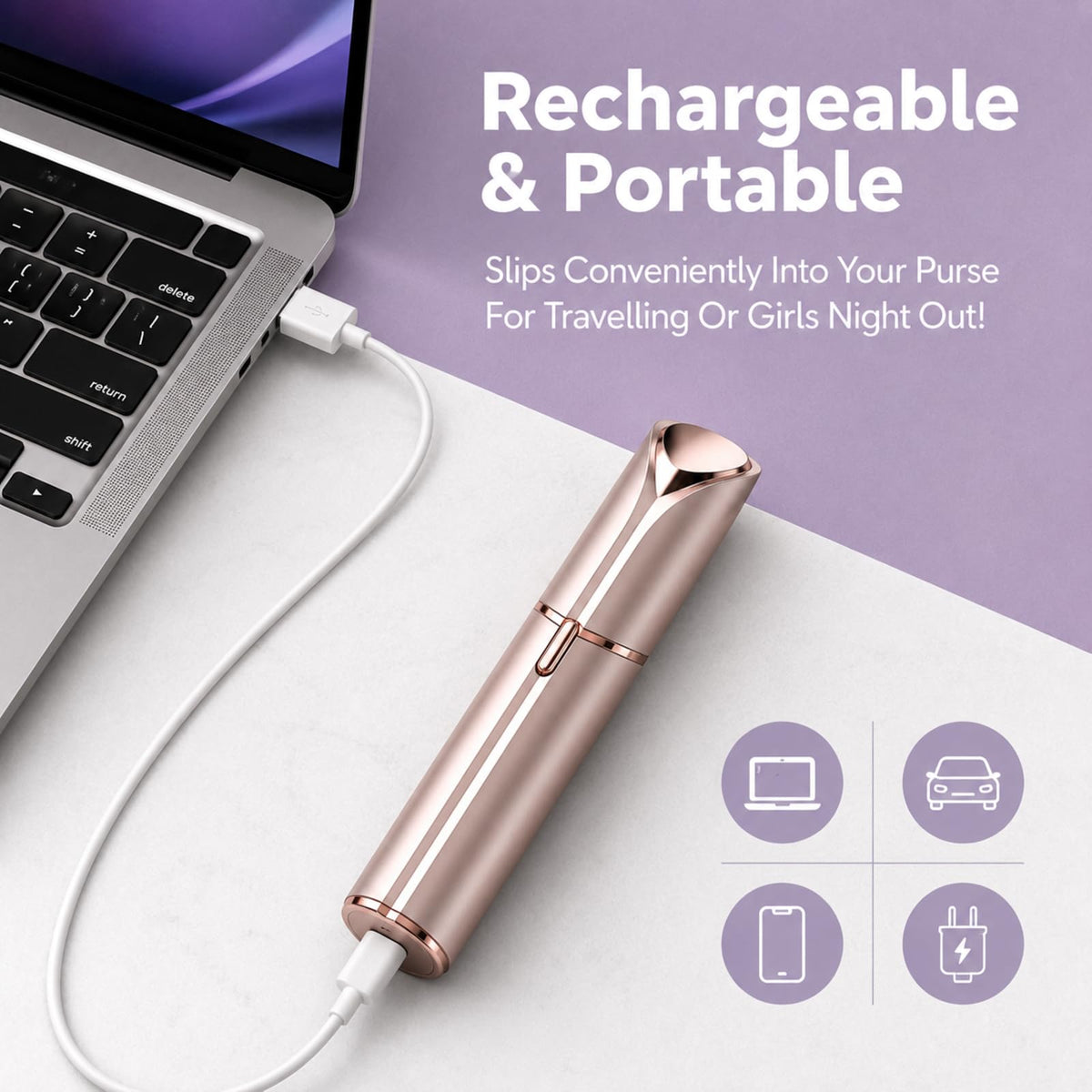 Facial Hair Remover Mini Portable Electric Razor Shaver U149
