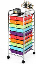 10 Drawer Rolling Storage Organizer Cart V68723