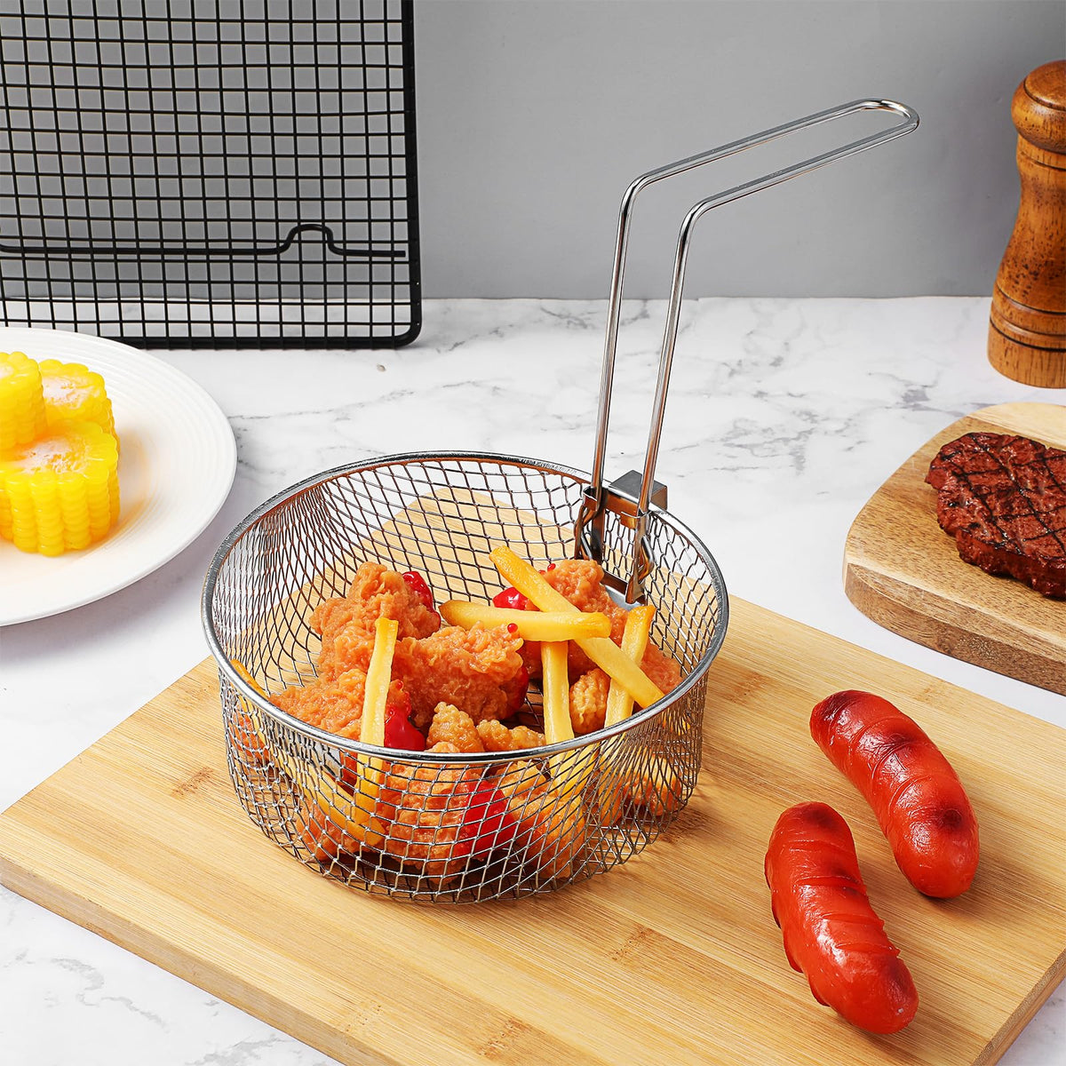 Deep Fryer Basket with Handle H85297