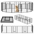40 Inch 16 Panels Metal Dog Playpen X3414