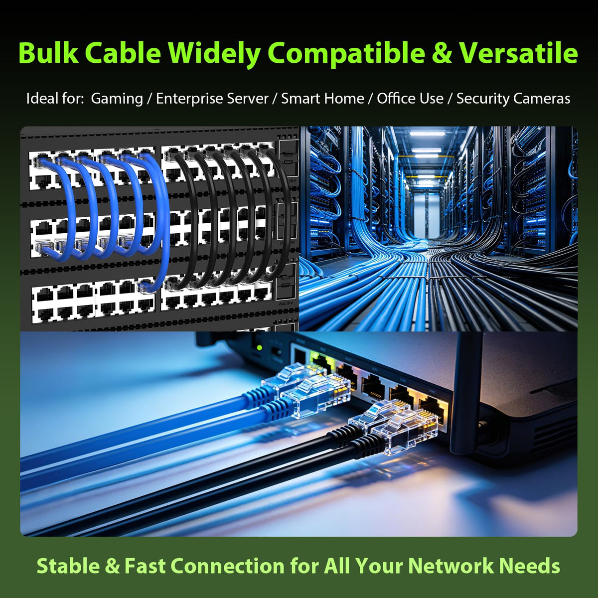 Cat 6 1000 ft 23AWG Solid Bare Copper UTP Ethernet Cable G2366