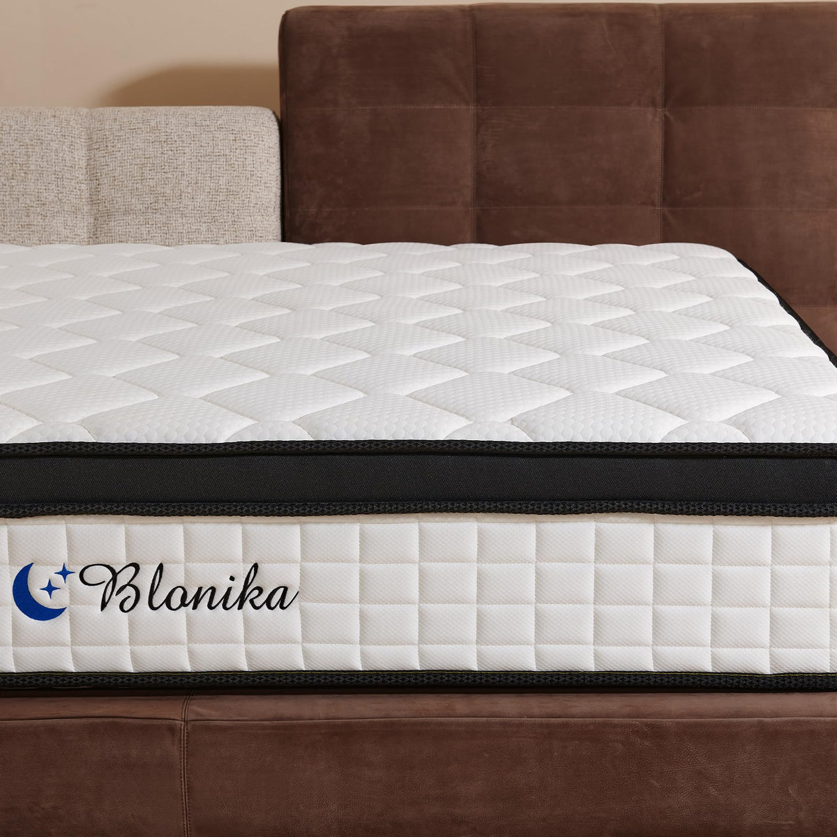 Full Size 12 Inch Memory Foam Pocket Spring Medium Firm Mattress B9801