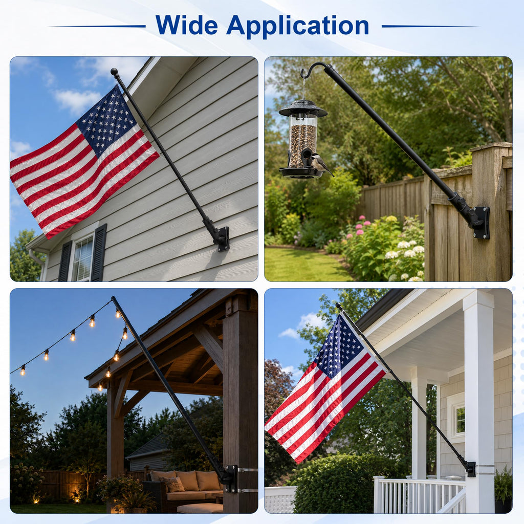 Aluminum Wall and Post Mount Flag Pole Holder V66672