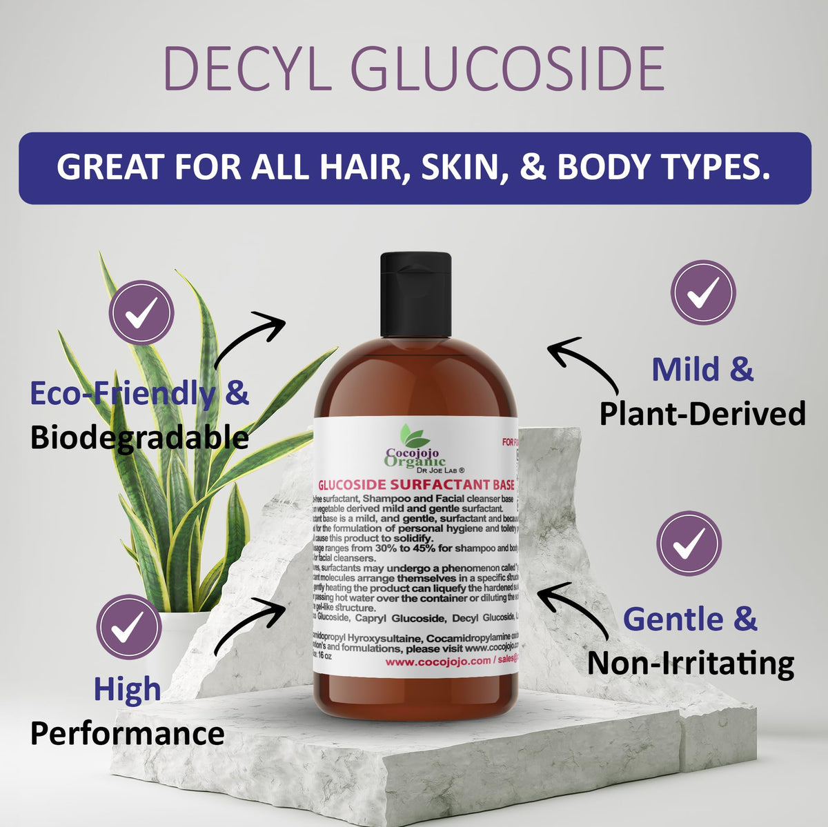 Lauryl Glucoside Natural Surfactant 16 Oz A66879