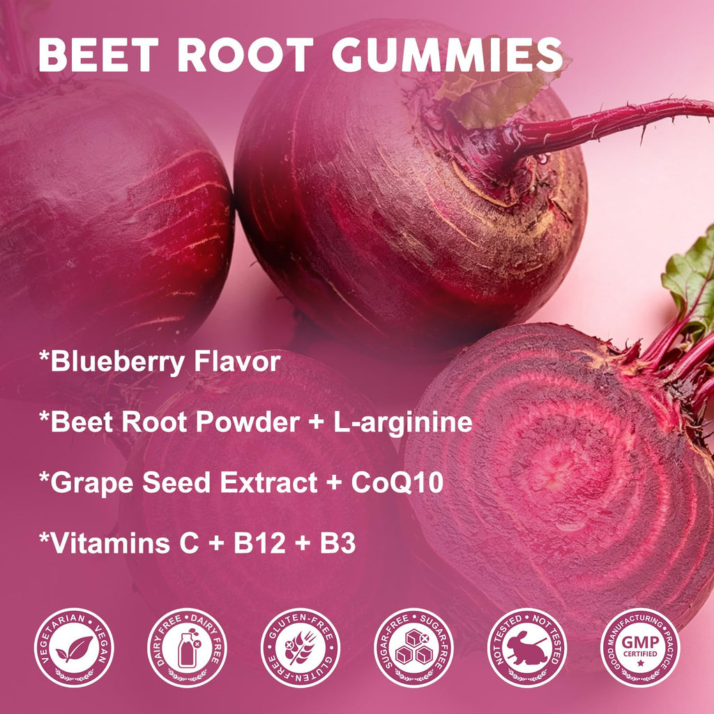 Sugar Free Beet Root Gummies 60 Ct I361739