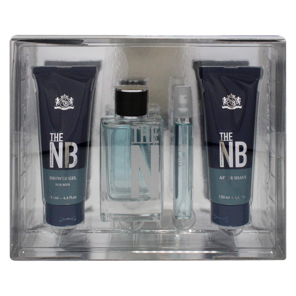 4 Pieces Eau de Toilette Spray Shower Gel After Shave Balm Gift Set Q41671