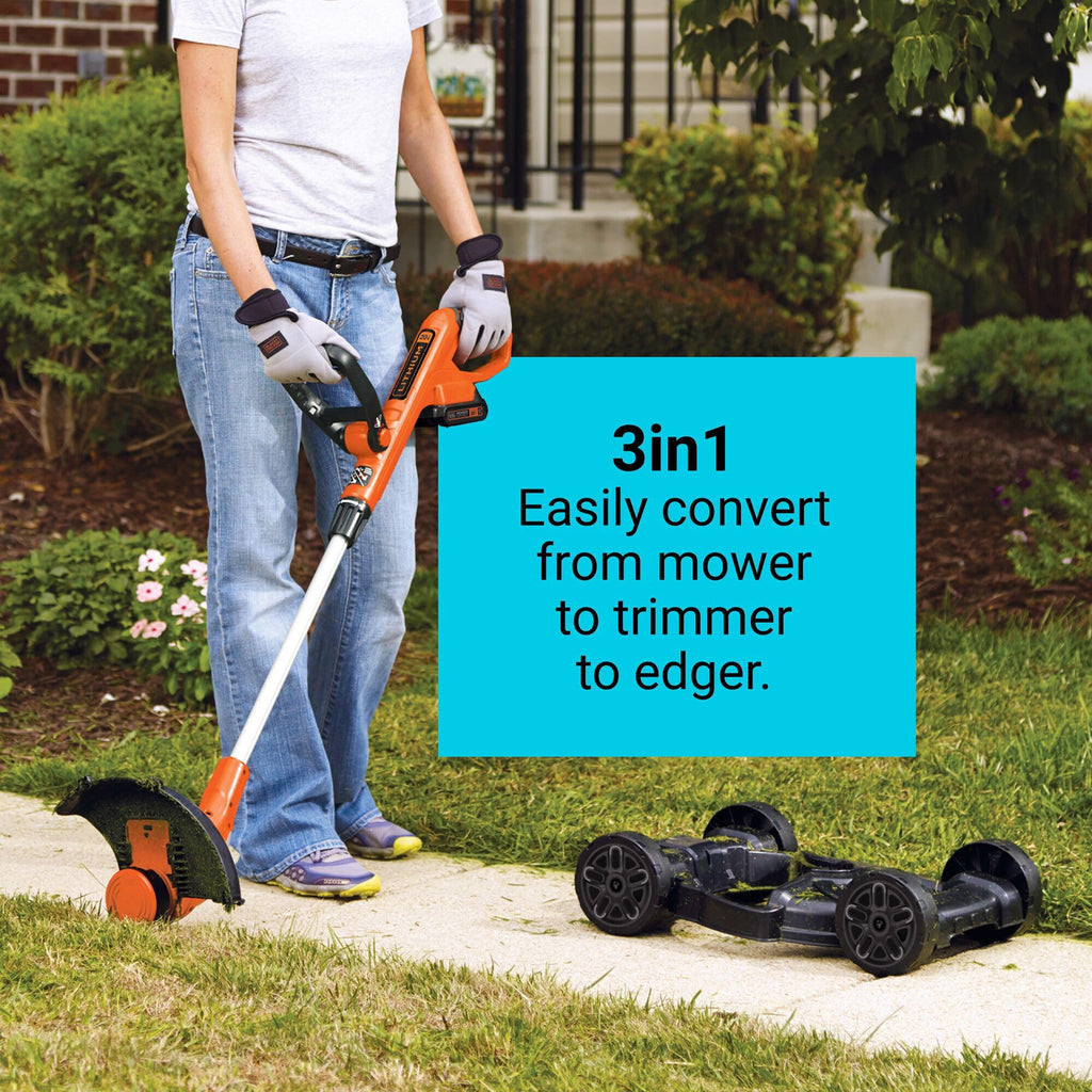 Cordless 3 in 1 Weed Eater, Lawn Edger and Lawn Mower L1214