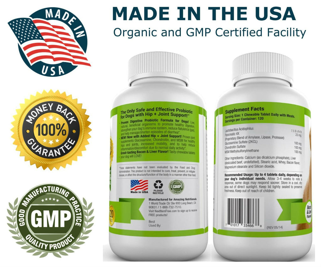 Turmeric Probiotics for Dogs Digestive Health Bundle V723