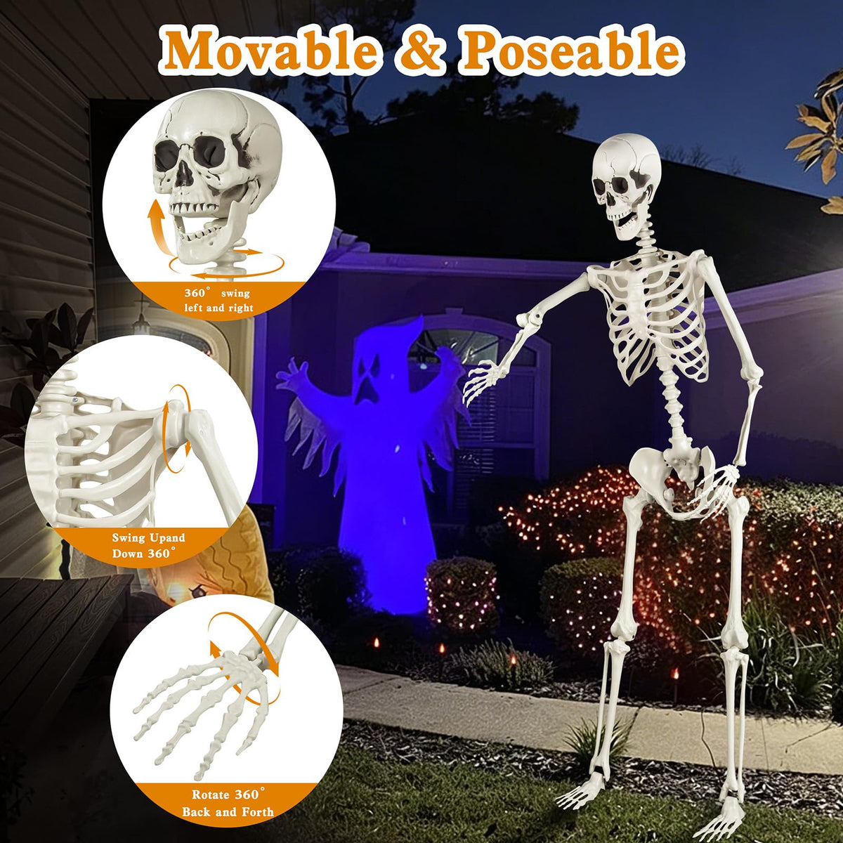 5.4ft Posable Skeleton W567208