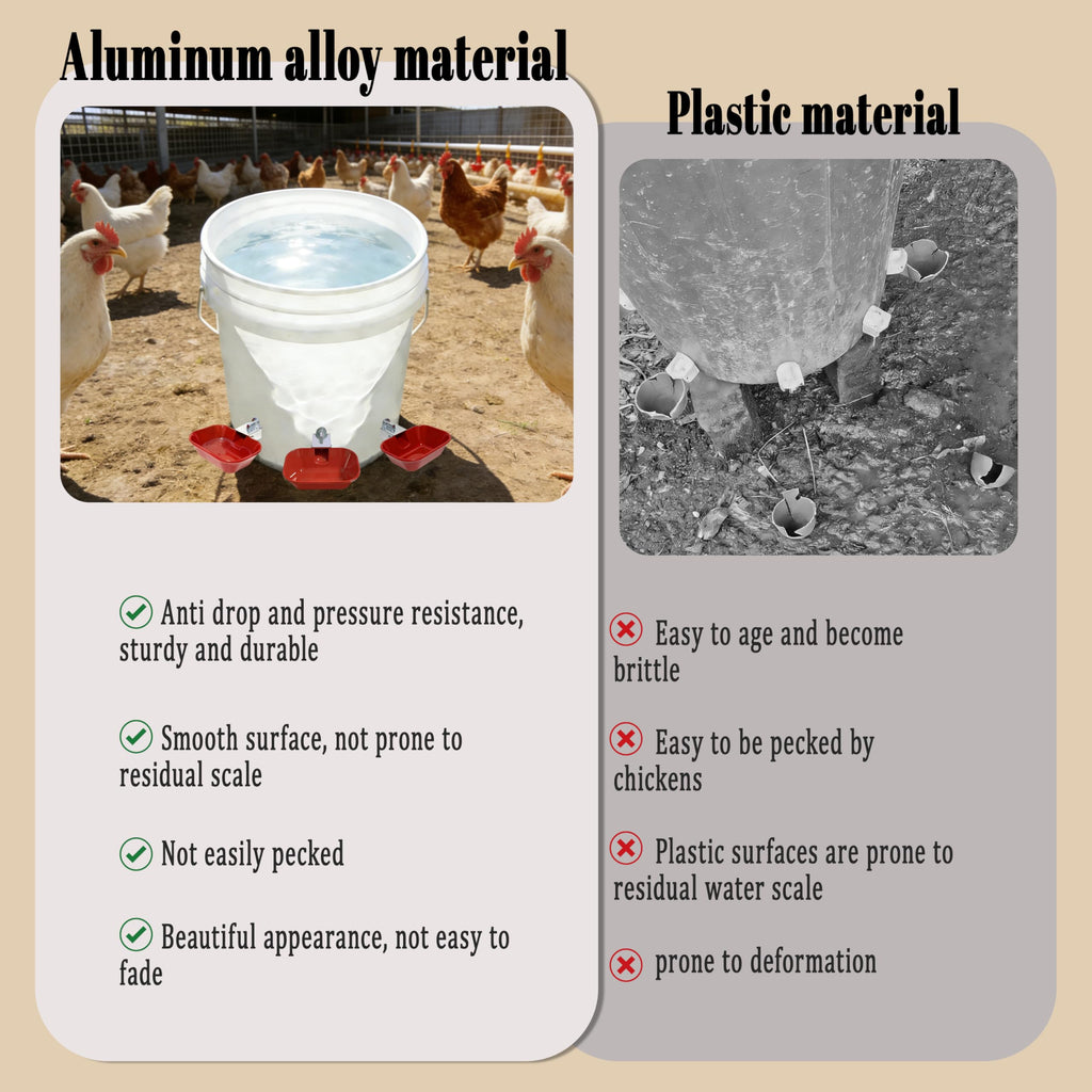 Aluminum Alloy Chicken Waterer Feeder M75503