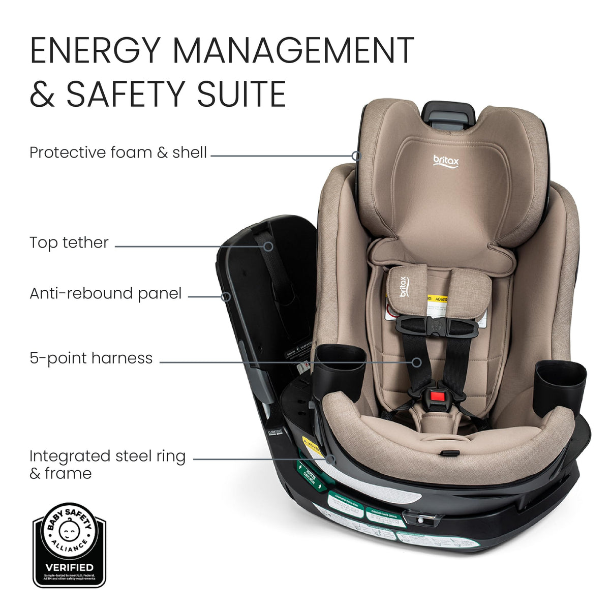 Teak Rotating Convertible Car Seat K678