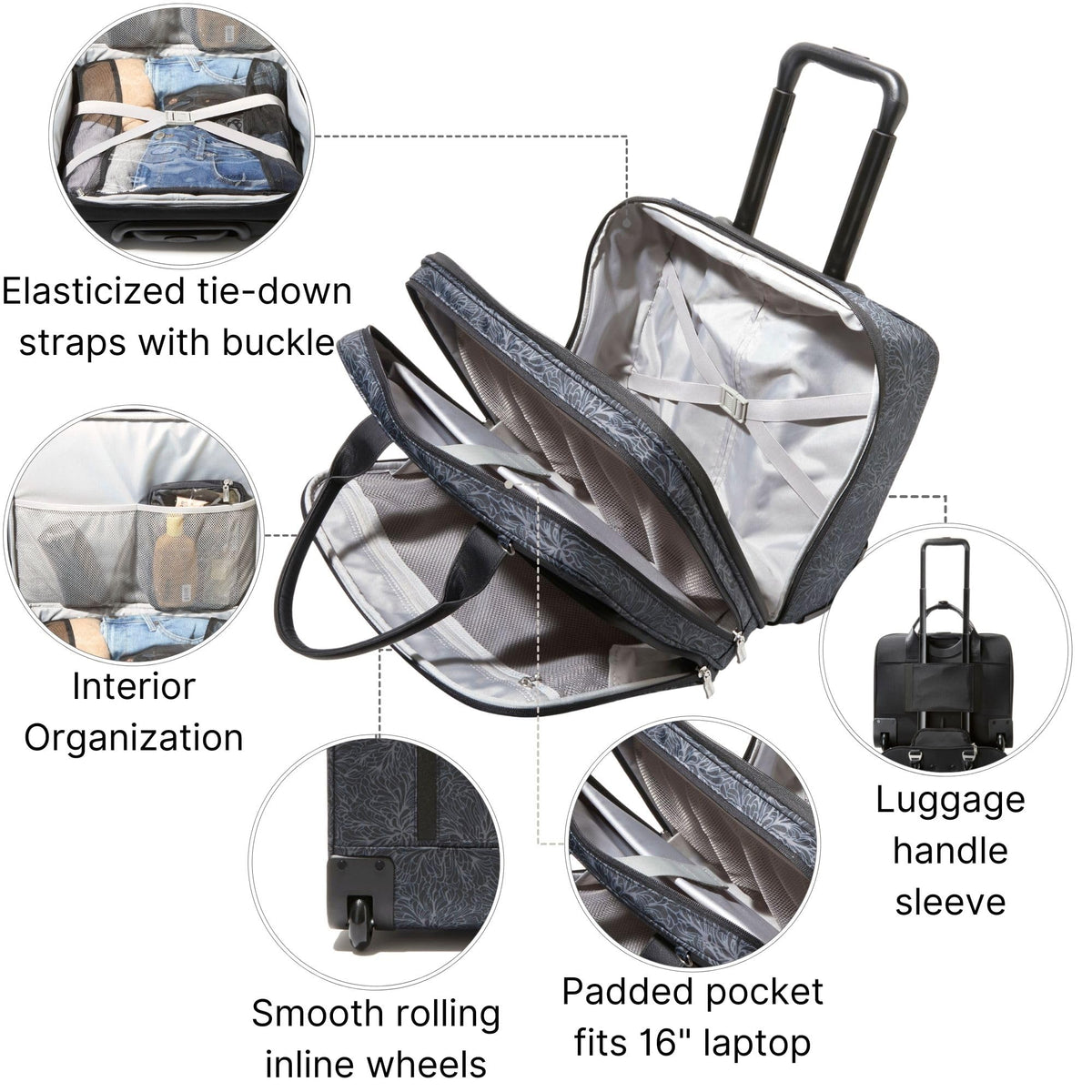 Women's 2 Wheel Tote H41435