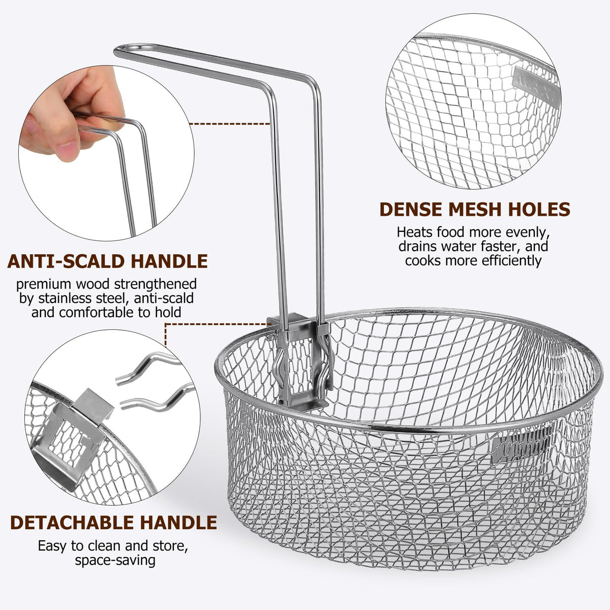 Deep Fryer Basket with Handle H85297