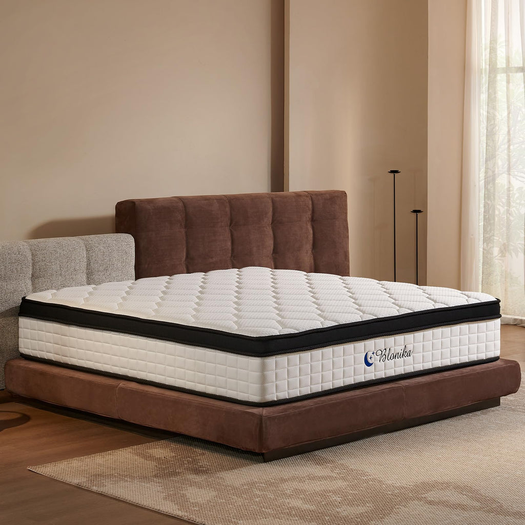 Full Size 12 Inch Memory Foam Pocket Spring Medium Firm Mattress B9801