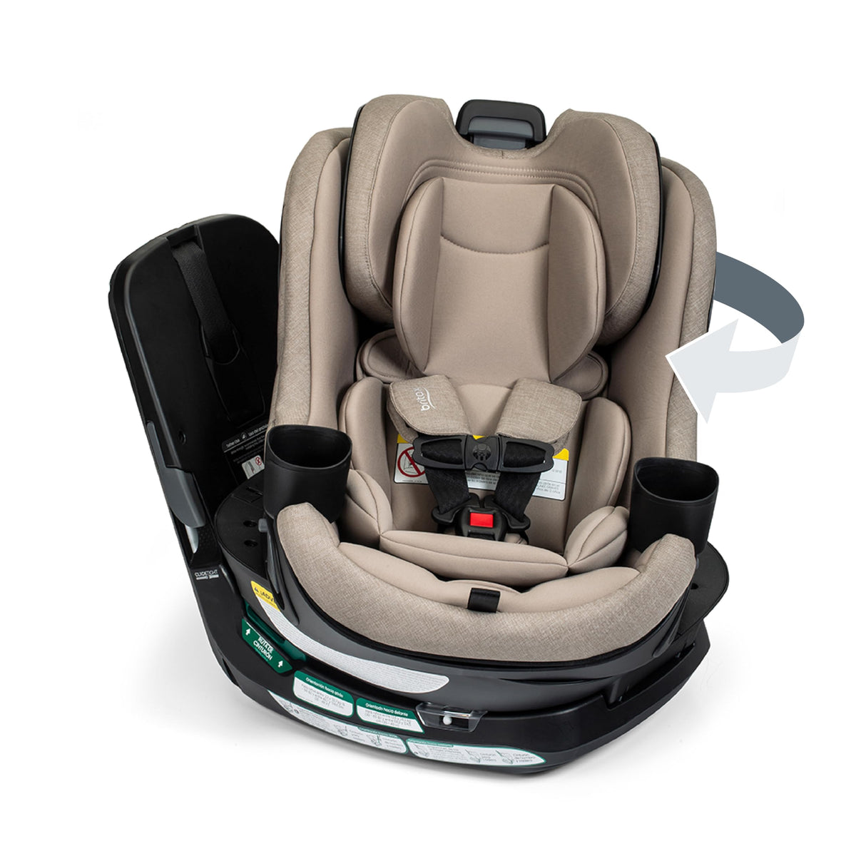 Teak Rotating Convertible Car Seat K678