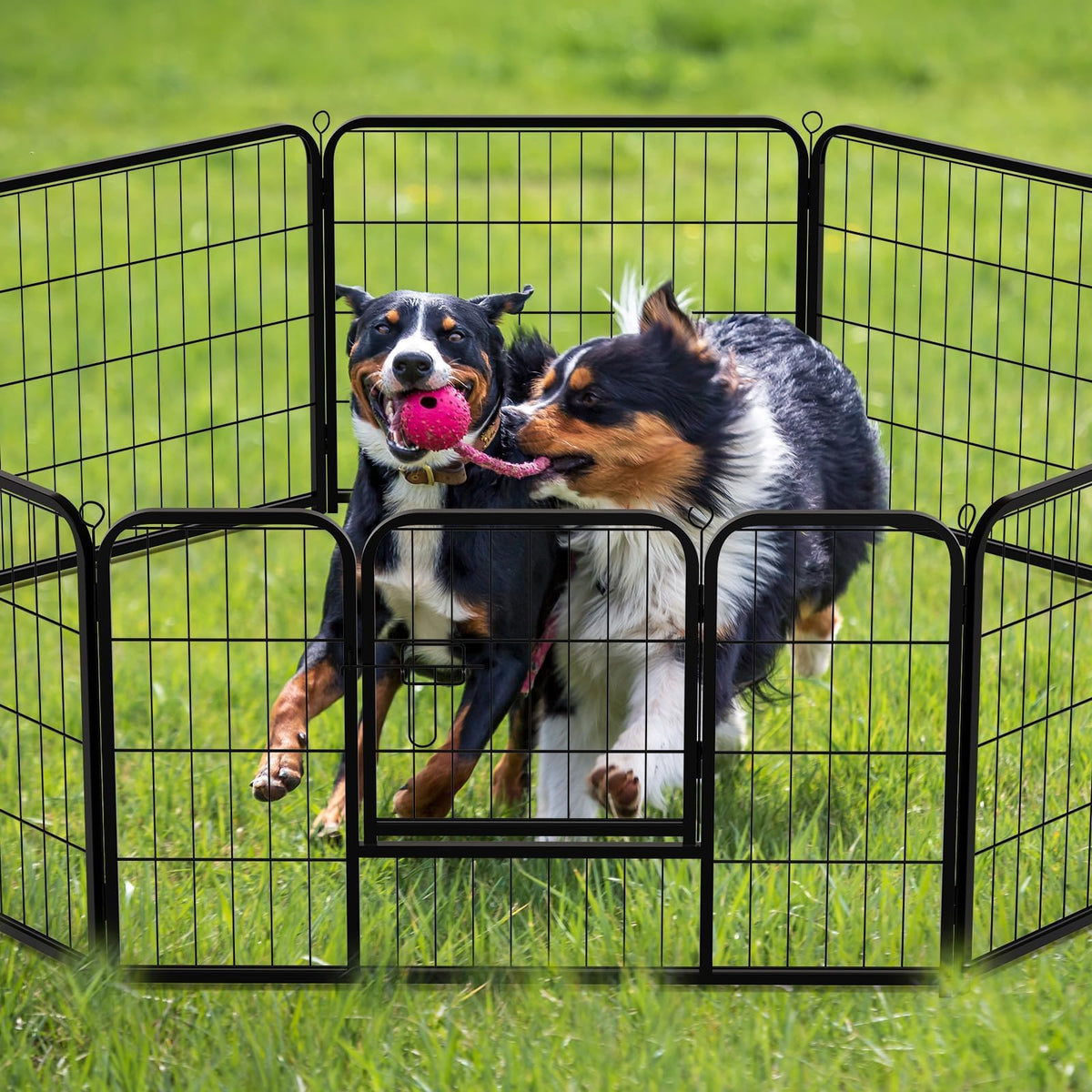 40 Inch 16 Panels Metal Dog Playpen X3414
