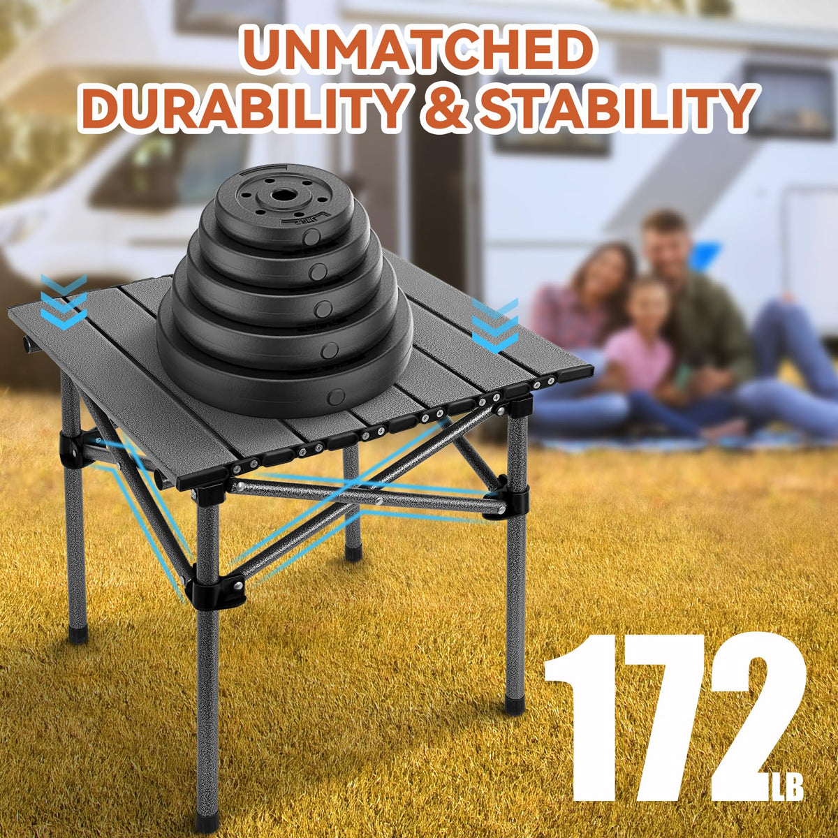 Portable Folding Aluminum Camping Table with Carry Bag S926