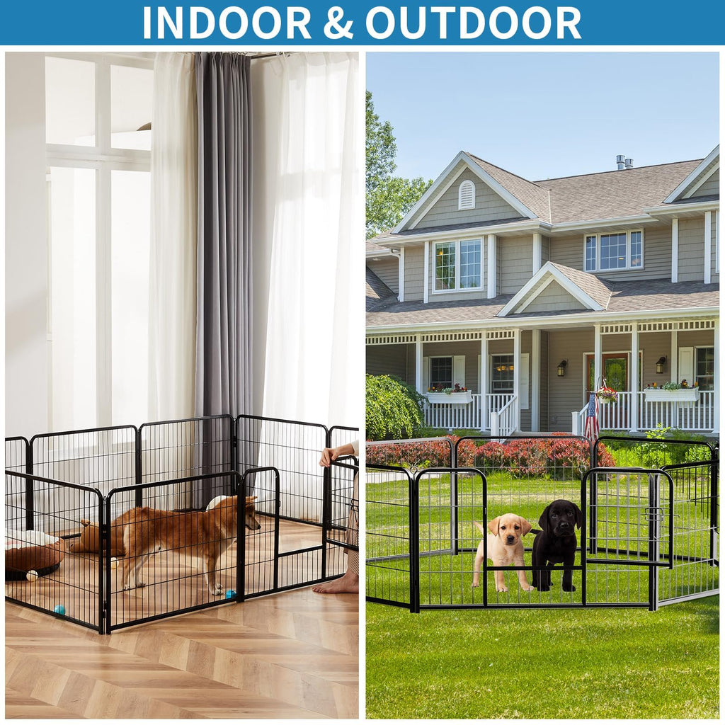 40 Inch 16 Panels Metal Dog Playpen X3414