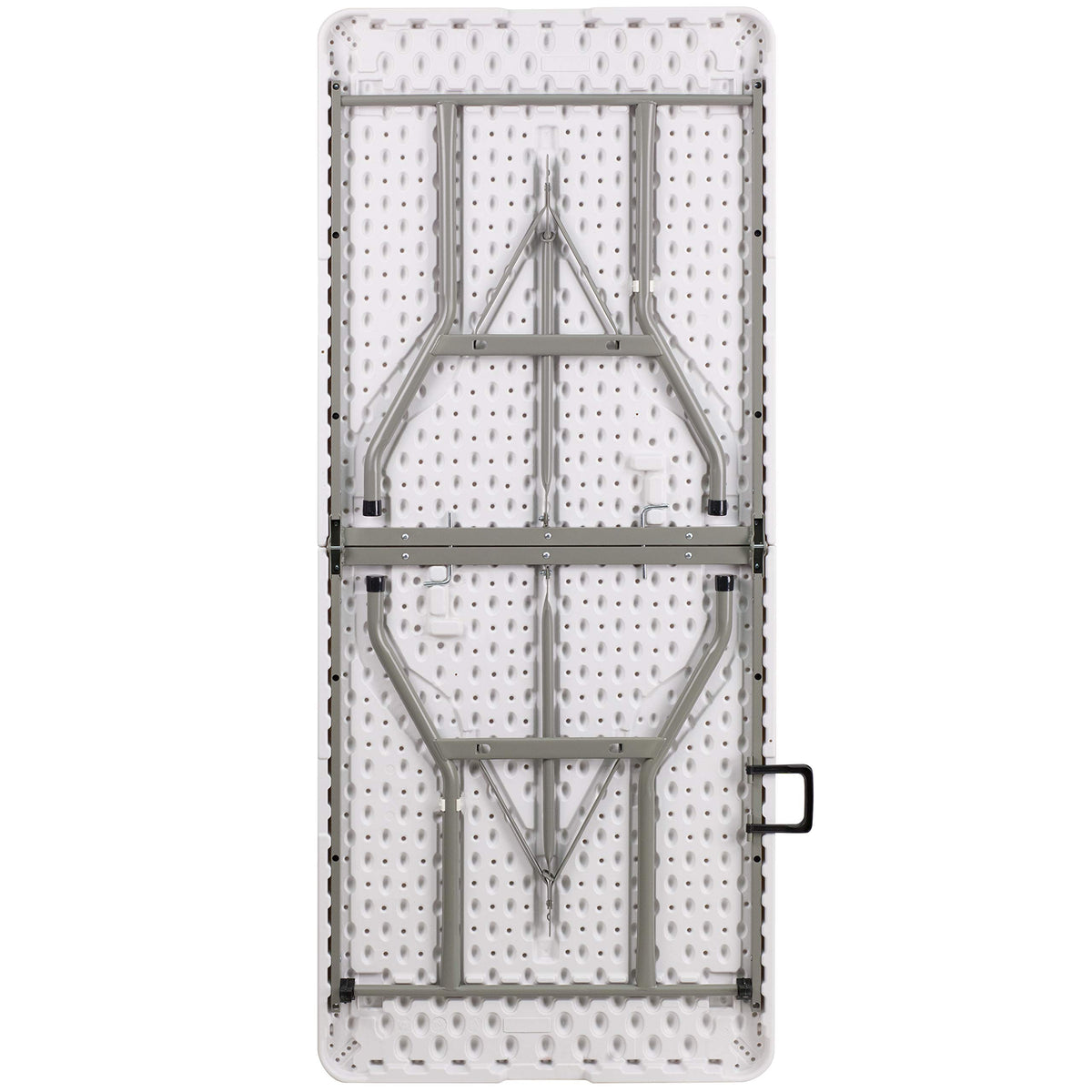 6-Foot Bi-Fold Granite White Plastic Folding Table L1879