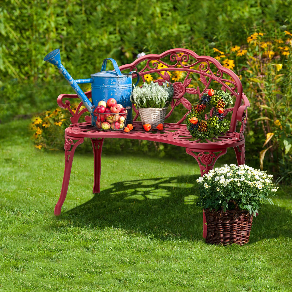 38.5" Cast Iron Aluminum Patio Bench T134