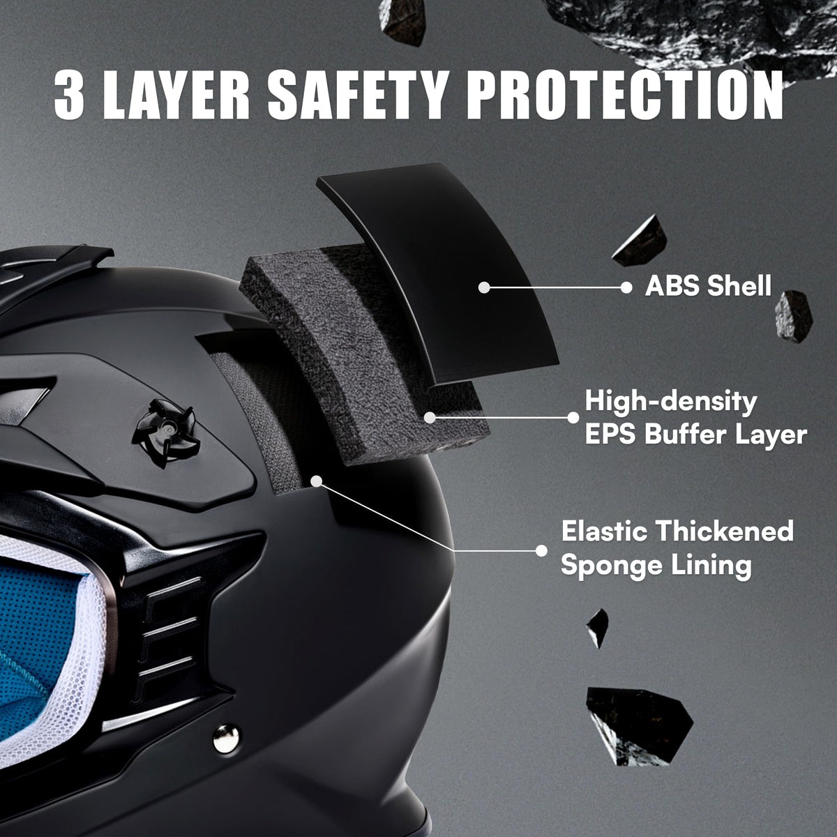 Full Face DOT Certified Motocross Helmet E620