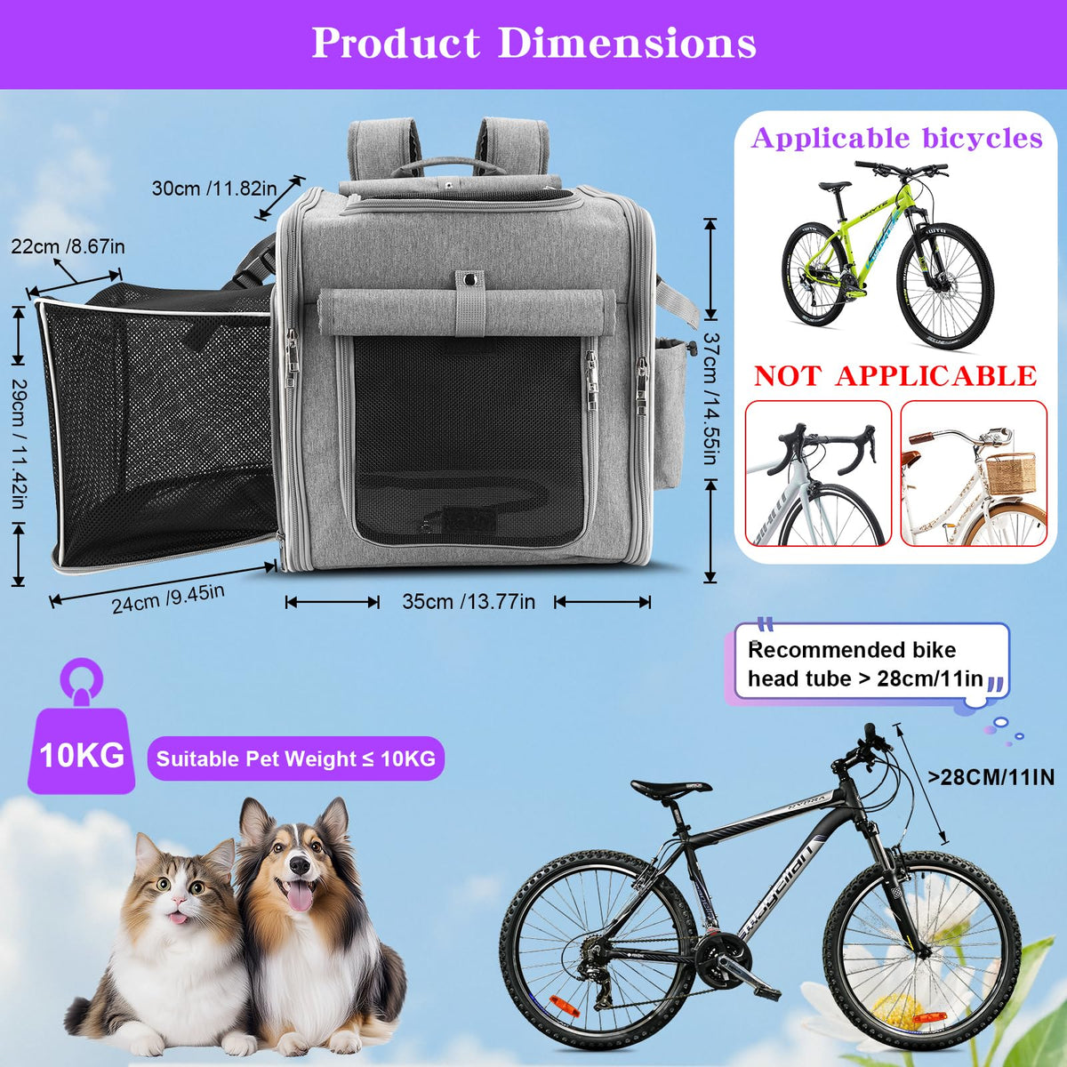 Bike Basket with Mounting Bracket X384