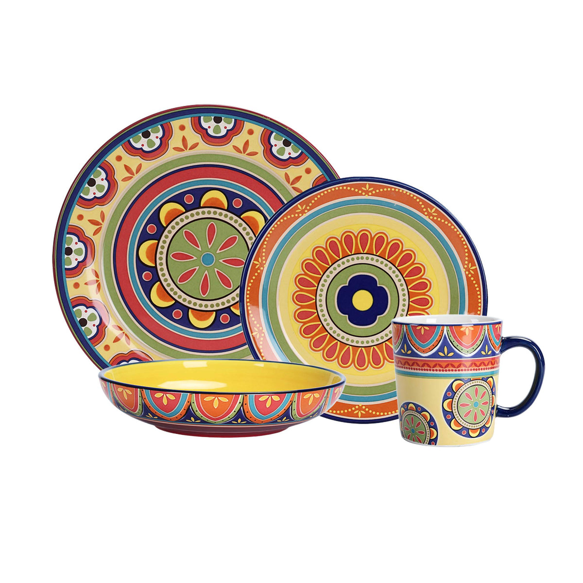 Ceramic 16 pcs Dinnerware Set, Service for 4 A73714