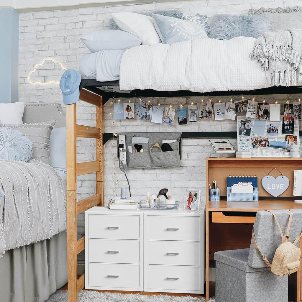 White 3 Drawer Dresser J4729