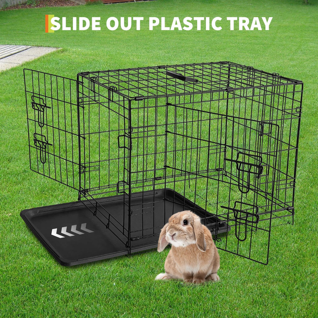 48 inch Portable Folding Dog Crate with Slide Out Tray G415637