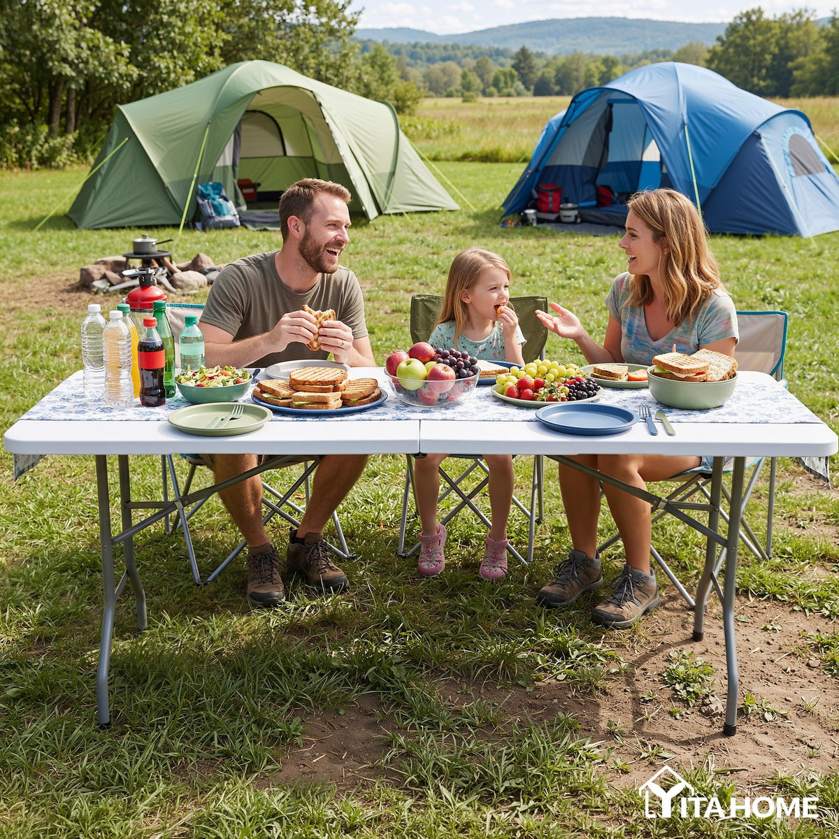 Heavy-Duty 6ft Folding Table with Handle E5681